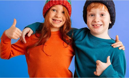 2 children outside